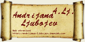 Andrijana Ljubojev vizit kartica
